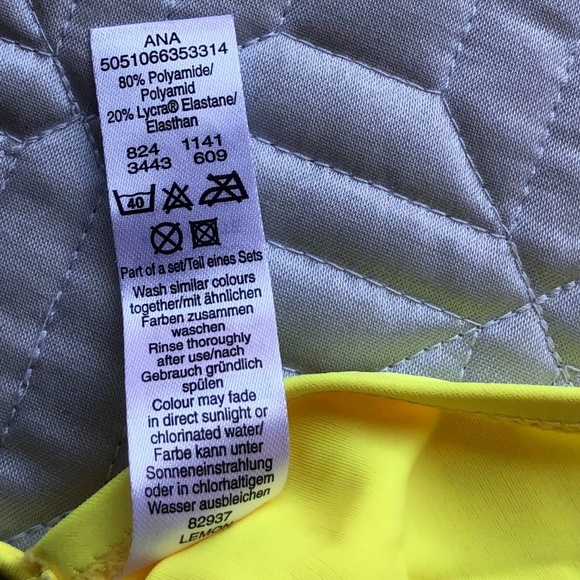 NWOT Lemon Triangle String Bikini Top - Picture 5 of 7